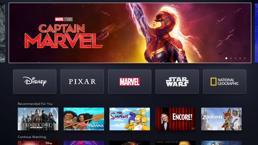 The+Disney%2B+home+page+has+rotating+feature+images+of+top+movies+and+TV+shows%2C+and+different+links+to+their+franchises%3A+Disney%2C+Pixar%2C+Marvel%2C+Star+Wars%2C+and+National+Geographic.