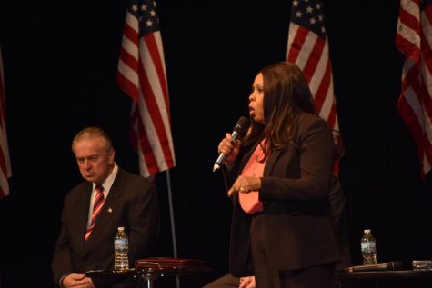 At a forum in Washington, Ill., senatorial candidate Peggy Hubbard made claims of bringing a firearm into Hinsdale Central. She later retracted her statements.