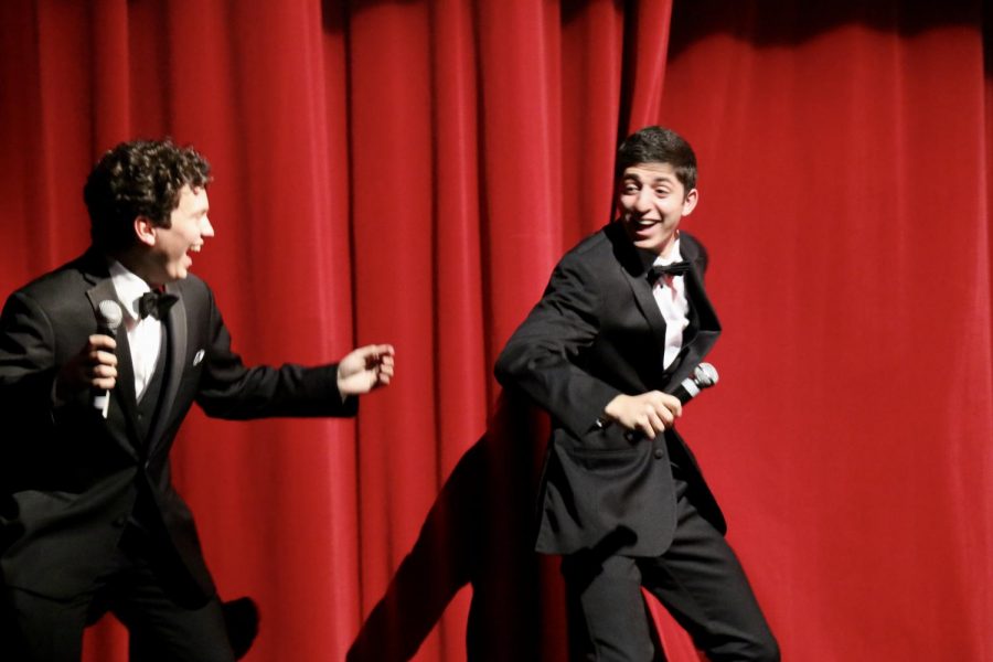 The Variety Show, held on Wednesday, March 11, showcased 17 different acts performed by several talented students. Seniors Alex Ovan and Nick Moawad hosted the show with skits and introductions between each act. 