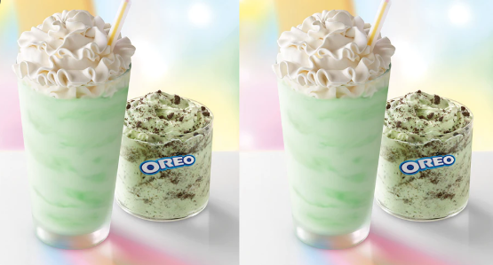 The Shamrock Shake and Shamrock McFlurry are brought back to celebrate St. Patricks Day. 