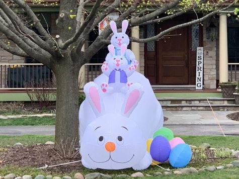 Although everyone is stuck in their homes, many still celebrated Easter by putting up festive decorations both inside and outside of their houses.
