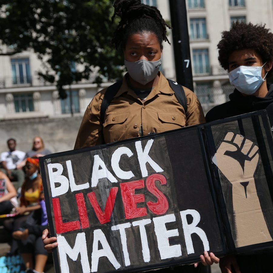 George Floyds death in May sparked worldwide Black Lives Matter protests. 