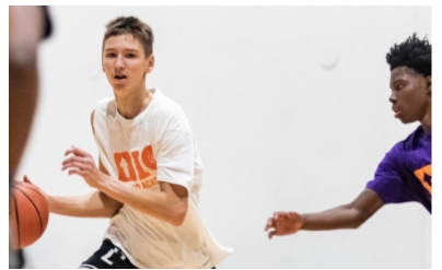 Matas Buzelis, sophomore, is a basketball prospect and has already received multiple college offers.