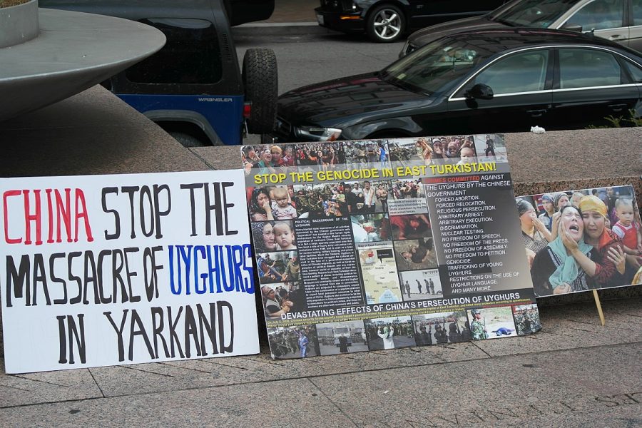 Protests against the oppression of the Uyghur population have been seen globally.