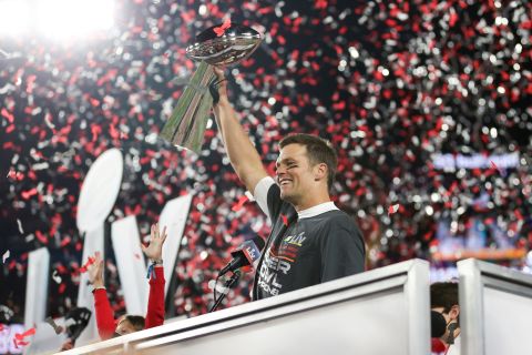 Tom Brady leads the Tampa Bay Buccaneers to victory over the Kansas City Chiefs in the Super Bowl on Sunday, Feb. 7. 