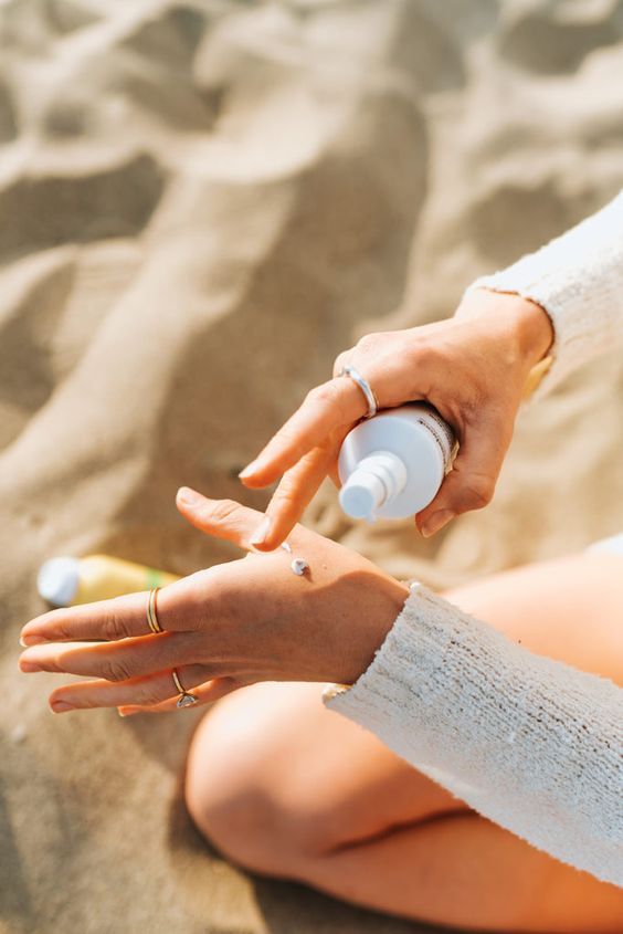 Sunscreen protects the skin from dangerous, cancer-causing UV rays.