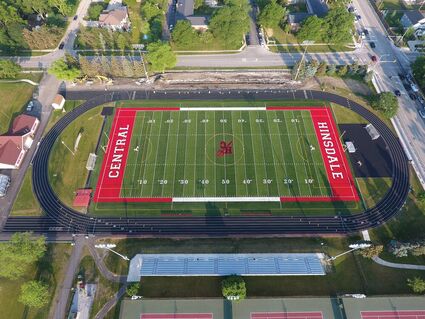 Hinsdale Central Junior and Senior girls are now able to participate in the powderpuff game again, after a year off due to COVID-19, on the new field.