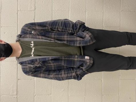 A Hinsdale Central Student’s daily attire as a model of Harry Styles’ older fashion.
