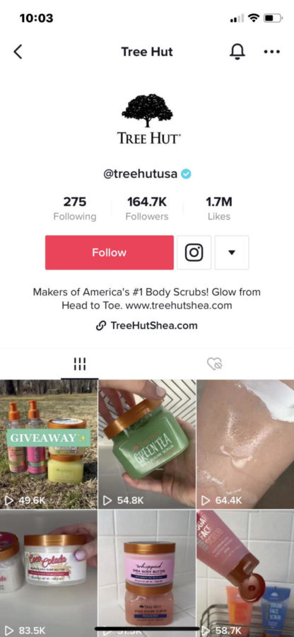 Tree Hut can be found on TikTok by searching up the username @treehutusa.