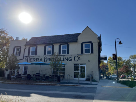 Tierra Distillery and Cafe located in downtown Clarendon Hills is right next to the train tracks. 