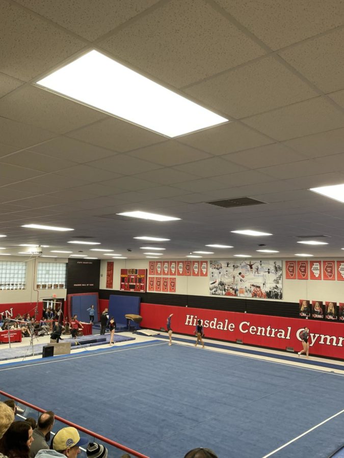 On Saturday, Dec. 10, Hinsdale Central hosted the Kim Estoque Invite inside of the new gymnastics gym.