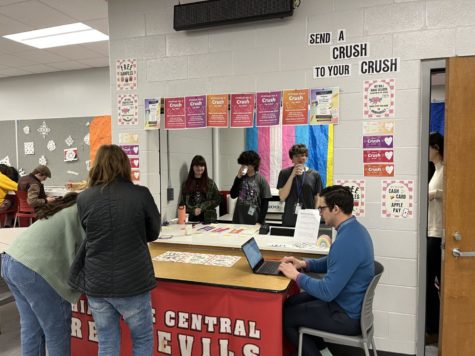 GSA and PERIOD @ Hinsdale sell the crushes during the lunch periods Feb. 7 though Feb. 9, and deliver them on Valentines Day. 