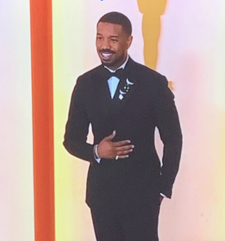 In addition to the gowns students enjoyed seeing, tuxedos looked fashionable, such as on actor Michael B. Jordan. 