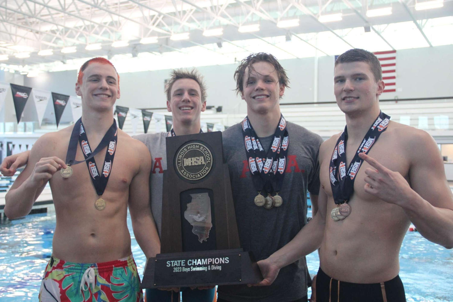 Boys varsity swim team takes home first place at state – Devils' Advocate