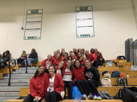 The girls track team competed in the conference invite at York. 