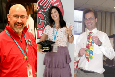 Teachers Dan Jones, Gina Gagliano and Jim Vetrone are retiring after many years at Central. 