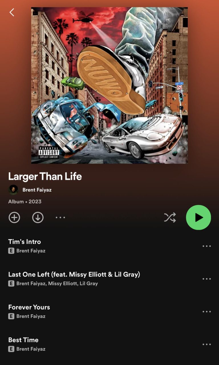 Brent Faiyaz releases “Larger Than Life” Devils