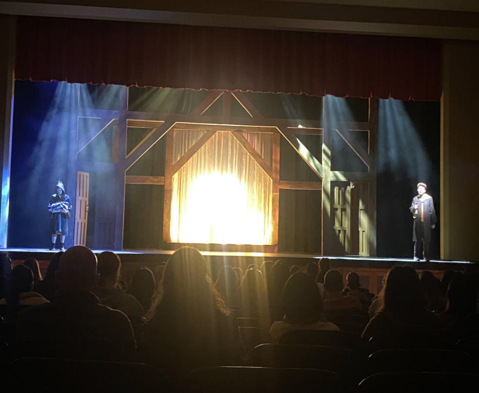 On Nov. 17, in the Hinsdale Central auditorium, the main character is introduced at the exposition of the play. 