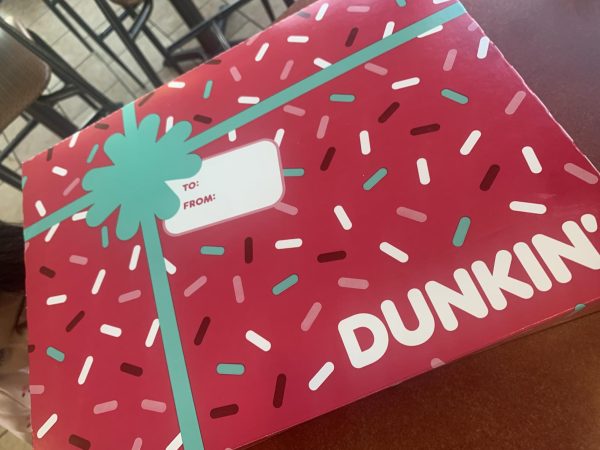 Dunkin’ has released their holiday packaging for donuts.