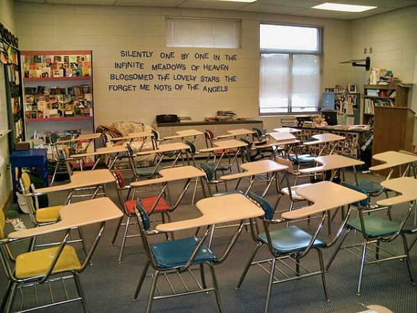 A classroom where students can be taught during a block schedule.