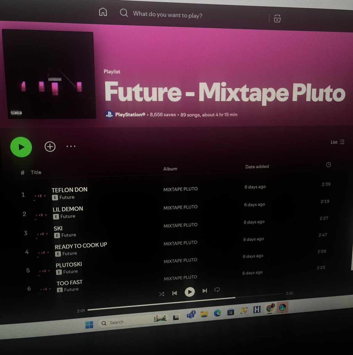 MIXTAPE PLUTO is now available on various streaming platforms like Spotify and Apple Music. Future released his latest album on Sept. 20. 