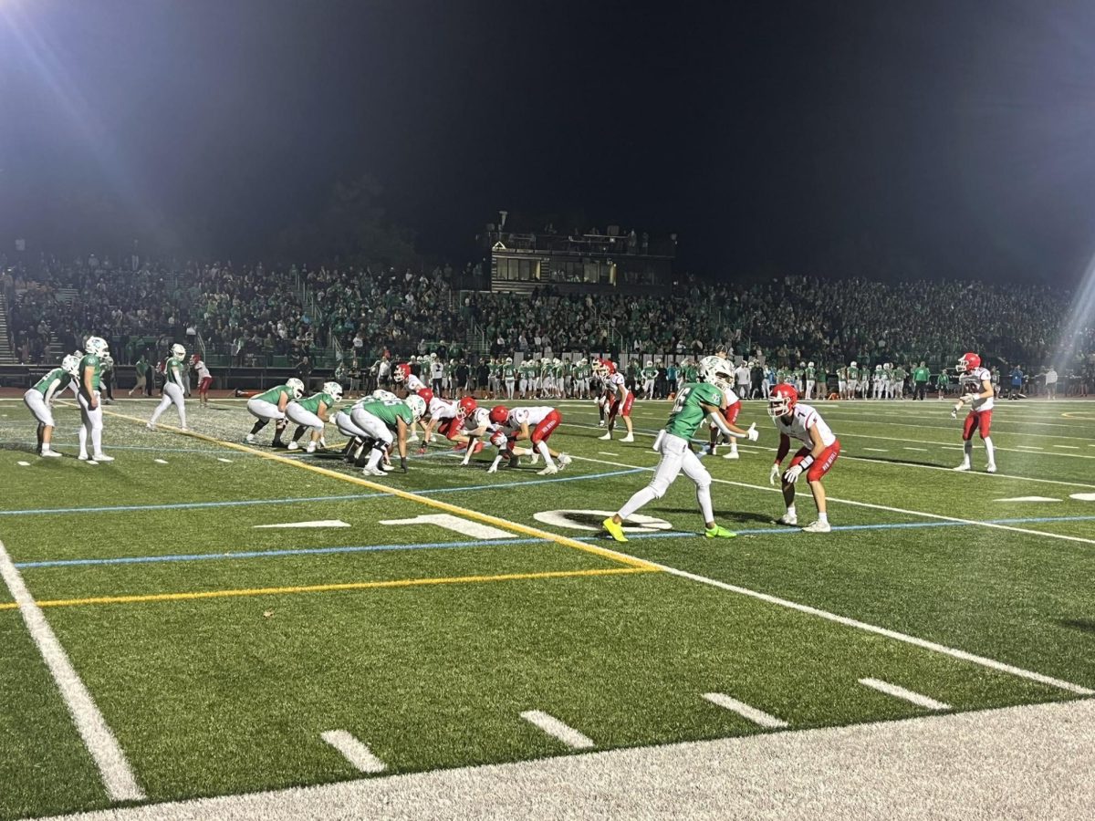 York players prepare to begin a play against Central on Sept. 27 at York. 

Courtesy of @RedDevilsAD on X