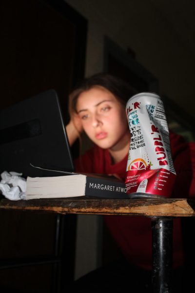 Many students find themselves staying up late to finish homework, relying on caffeinated drinks, such as the popular Bubblr, to give them the energy they need. 