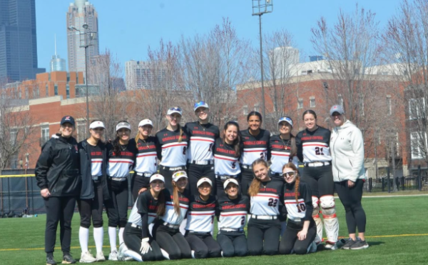 The girls’ varsity softball team won their game, with a score of 9-2, against Saint Ignatius College Prep on April 12. 
