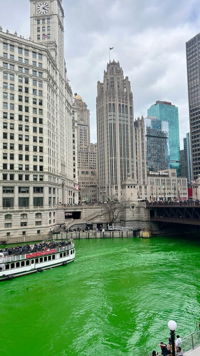 The famous green river in Chicago on March 14. 
