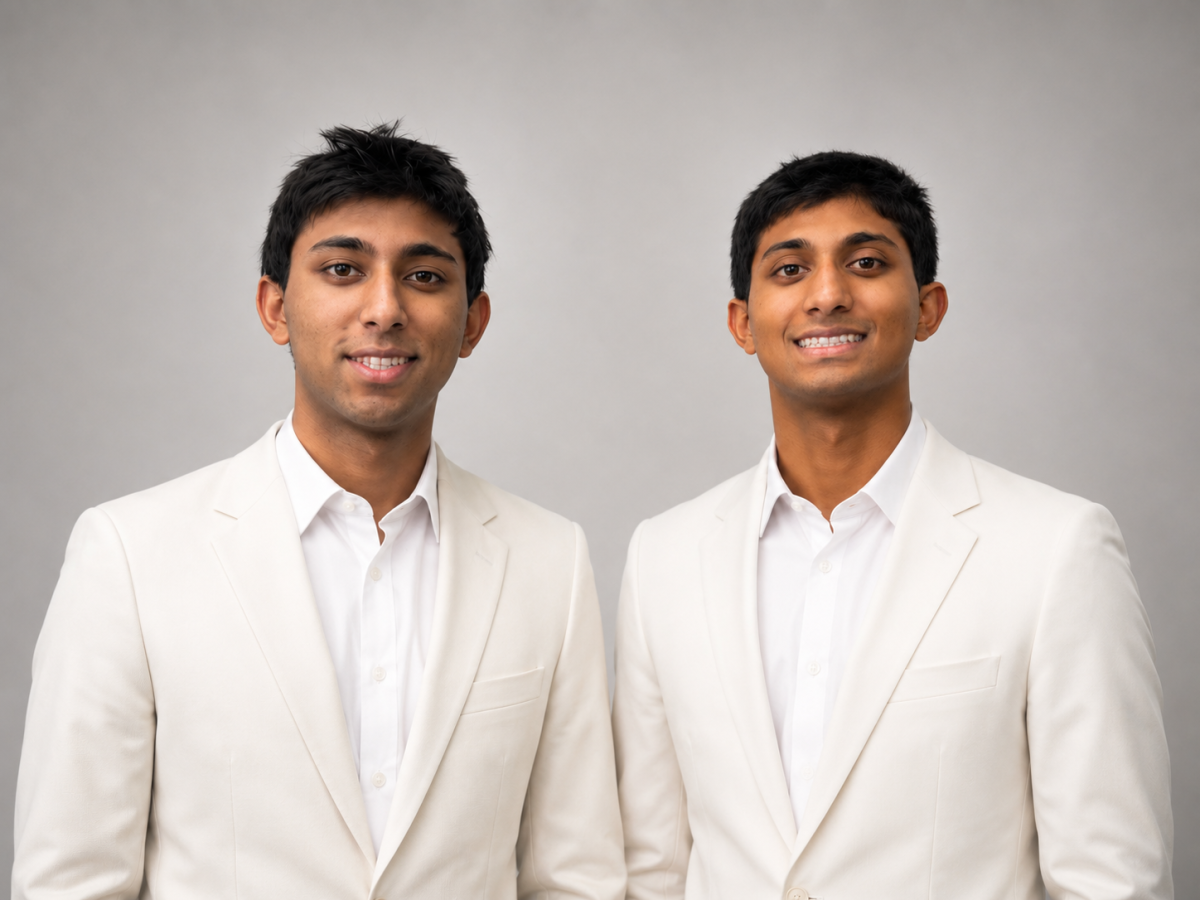Aryan Bansal (left) and Milan Bansal (right) co-founders of PASS.